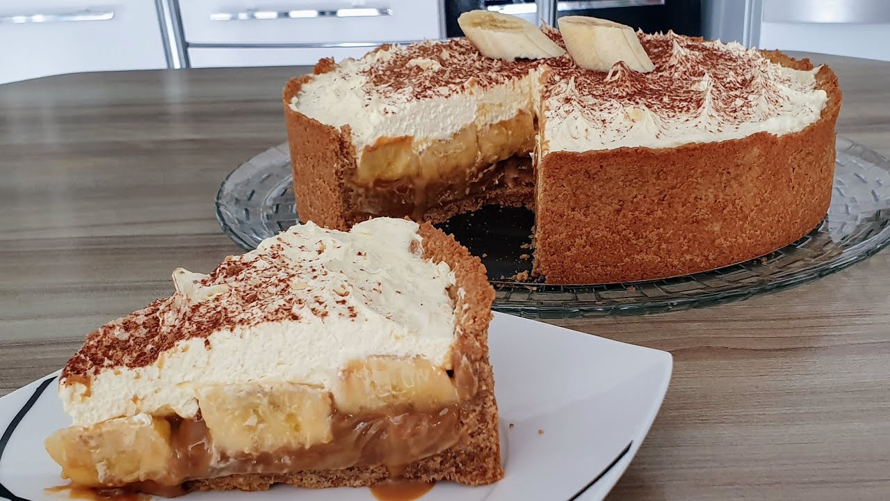 Banoffee Pie com Doce de Leite e Banana