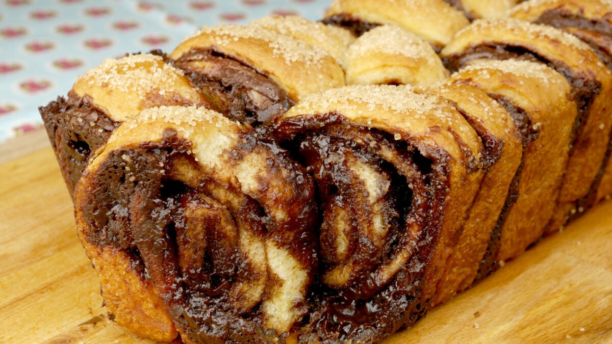 Pãosinho com recheio de nutella