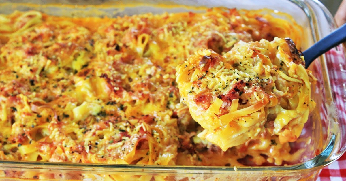 Macarrão de forno cremosos