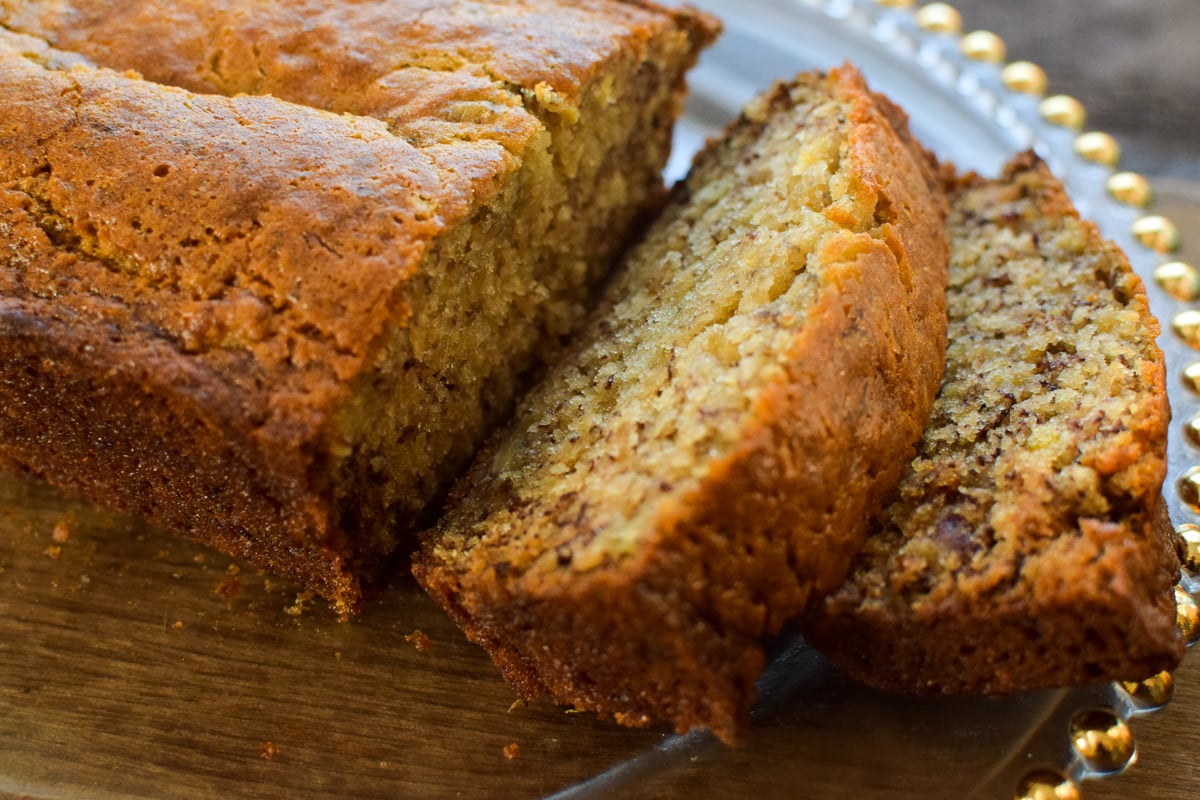 Torta de Banana com Creme e Canela