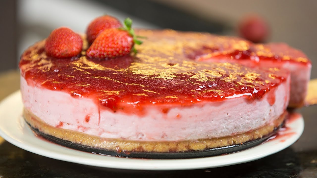 Torta de Ricota com Geleia de Frutas