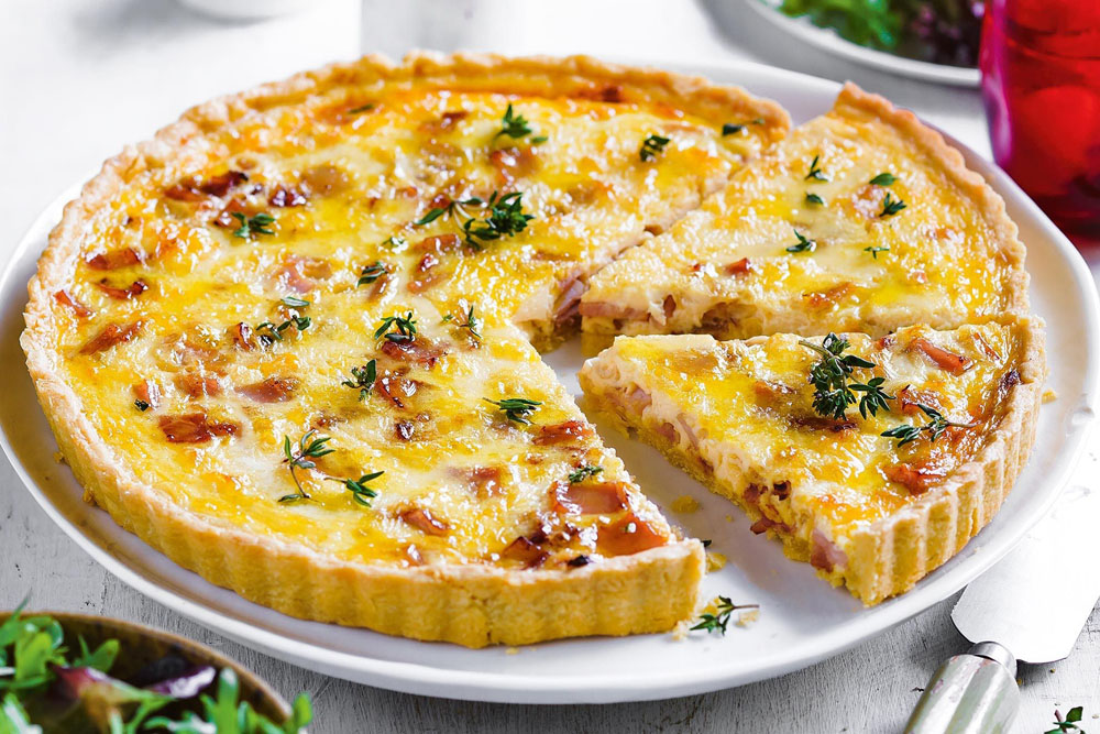 Quiche de Alho-Poró e Bacon